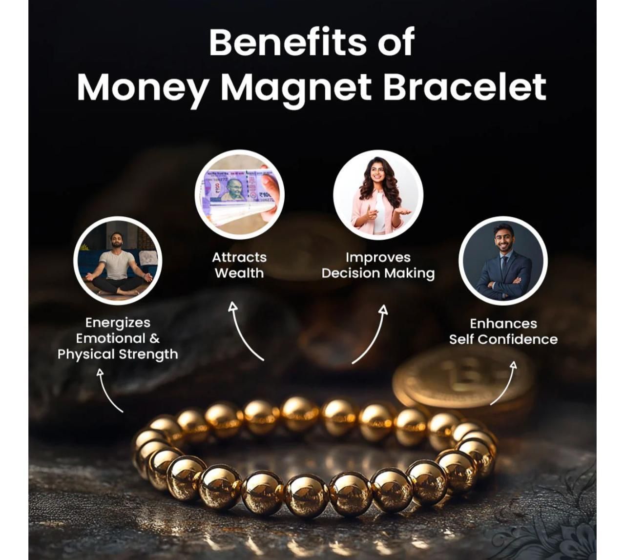 💫 Money Magnet Bracelet – Attract Abundance, Wealth & Wellness!