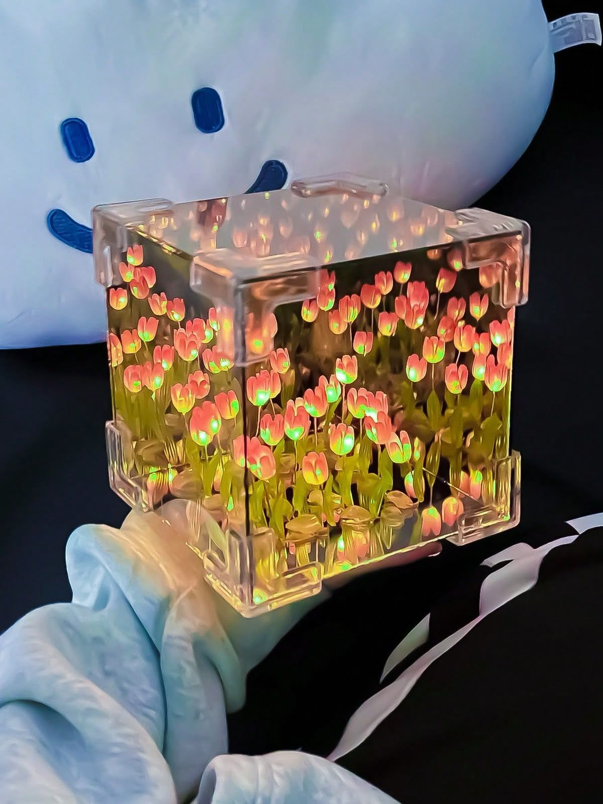 Tulip Cube Mirror Lamp✨