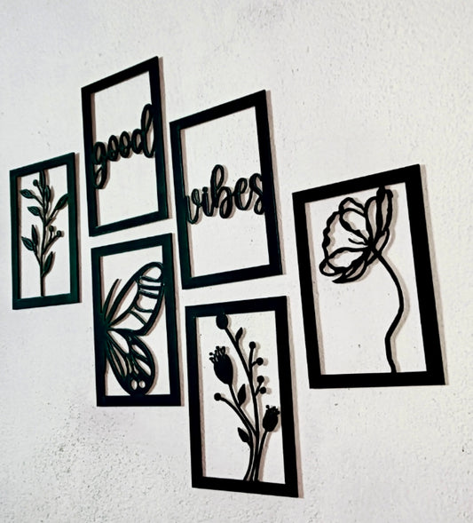 Wooden Black Décor Frames 🦋