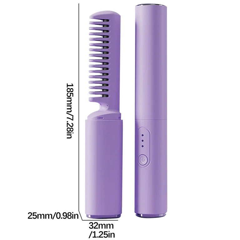 🌟 Rechargeable Hot Comb Hair Straightener💇♀️🔥