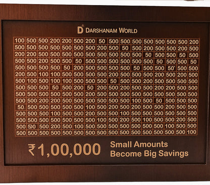 Wooden Savings Challenge piggy bank 💰✨