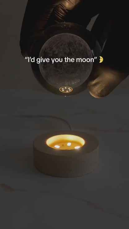 3D Moon Light Crystal Ball 🌕